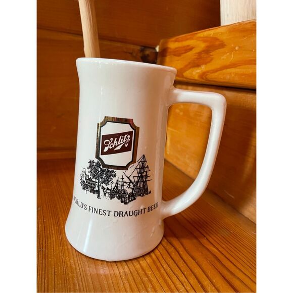 Schlitz Beer Ceramic Stein / Stoneware Mug - Worlds Finest - McCoy Pottery 1971 - Picture 2 of 5
